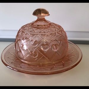 Vintage Mosser Butter/Cheese Covered Dish